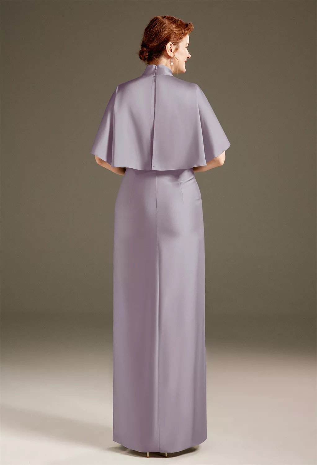 AW Luster Purple Haze  Mother of The Bride Dresses With Wraps